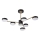 LED Hanglamp met vaste pendel 6xLED/7W/230V + LED/6W 3000 - 6000K diameter 69 cm goud/zwart