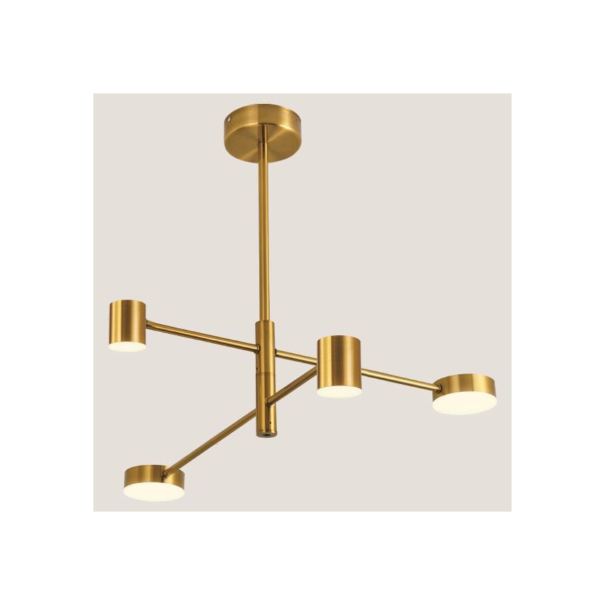 LED Hanglamp met vaste pendel LED/24W/230V 3000K goud