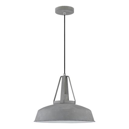LED-hanglamp RYAN aan kabel 1xE27/60W/230V grijs