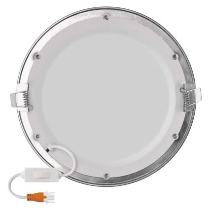 LED inbouwarmatuur NEXXO LED/18W/230V 3000/3500/4000K zilver diam. 22,5 cm