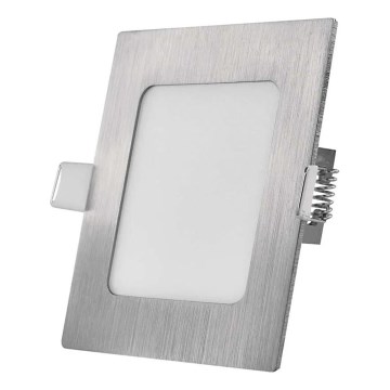 LED inbouwarmatuur NEXXO LED/7W/230V 3000/3500/4000K zilverkleurig 12x12 cm