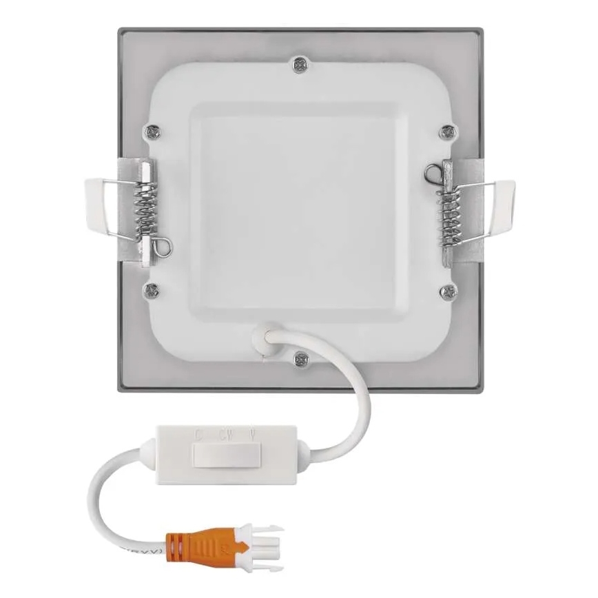 LED inbouwarmatuur NEXXO LED/7W/230V 3000/3500/4000K zilverkleurig 12x12 cm