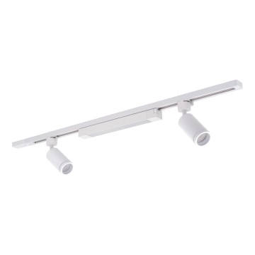 LED inbouwlamp in het TRACER railsysteem 2xGU10/10W/230V + LED/20W 1 m wit