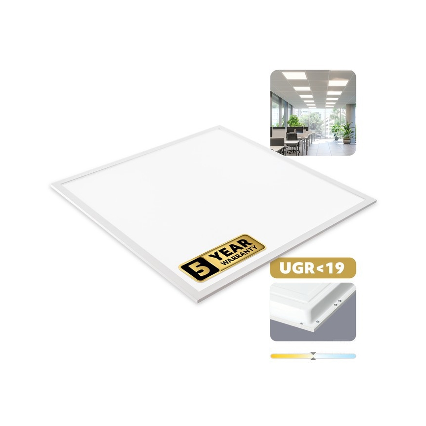 LED-inbouwpaneel DAVRO LED/40W/230V 4000K UGR19 59,5x59,5 cm wit