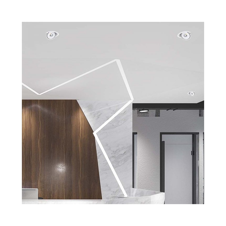 LED Inbouwspot LED/28W/230V 3000/4000/6400K diameter 20 cm wit