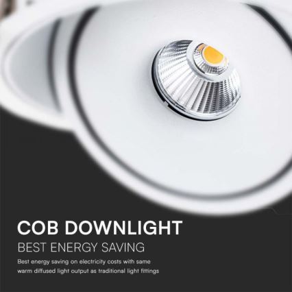 LED Inbouwspot LED/28W/230V 3000/4000/6400K diameter 20 cm wit