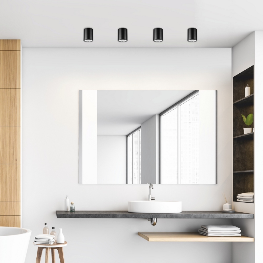 LED Inbouwspot TACO 1xE27/15W/230V zwart