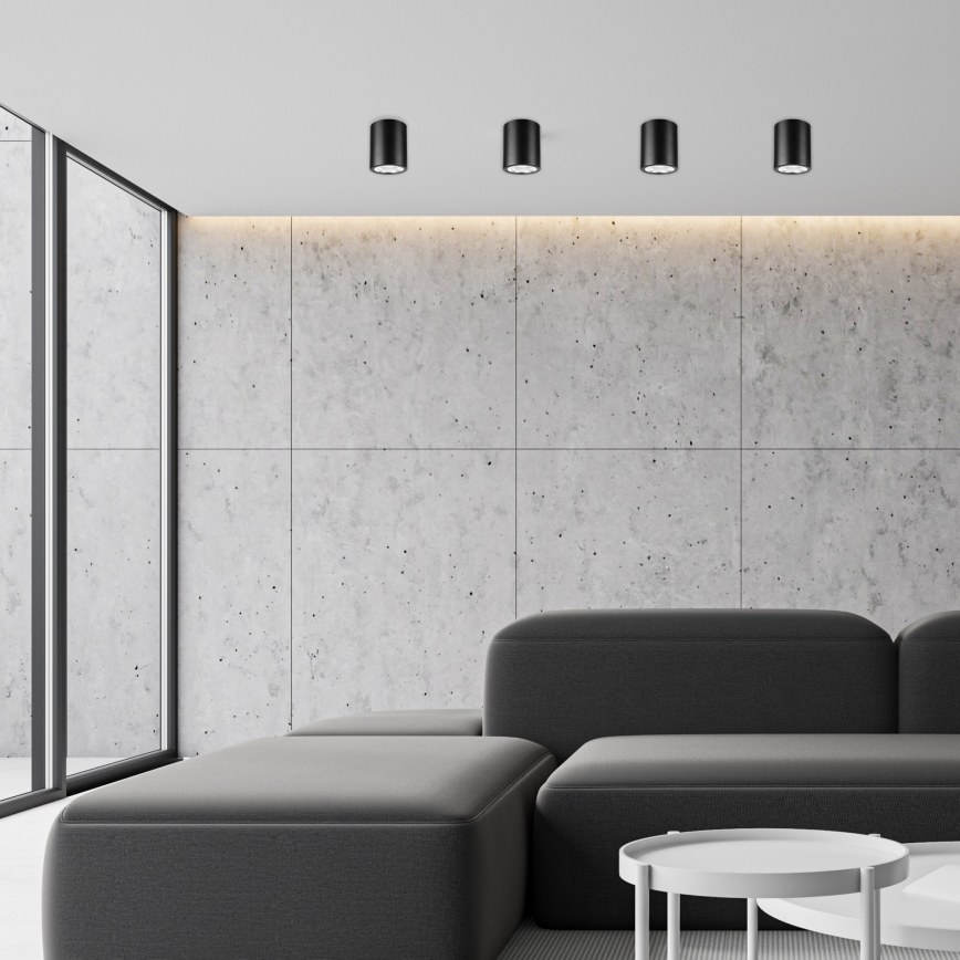 LED Inbouwspot TACO 1xE27/15W/230V zwart