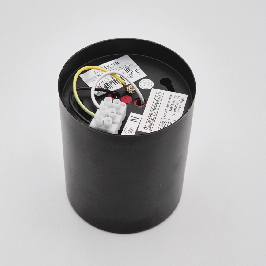 LED Inbouwspot TACO 1xE27/15W/230V zwart