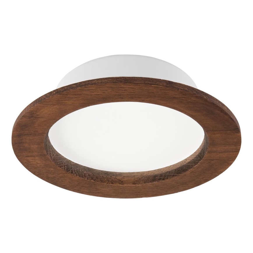 LED Inbouwspot WOODY SPOT LED/12,5W/230V 3000K kersenhout Ø 16 cm