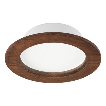 LED Inbouwspot WOODY SPOT LED/12,5W/230V 4000K kersenhout Ø 16 cm