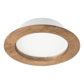 LED Inbouwspot WOODY SPOT LED/12,5W/230V 4000K walnoot Ø 16 cm
