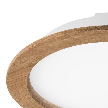 LED Inbouwspot WOODY SPOT LED/23,5W/230V 4000K walnoot Ø 23,5 cm