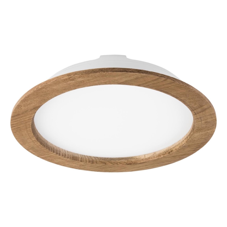 LED Inbouwspot WOODY SPOT LED/23,5W/230V 4000K walnoot Ø 23,5 cm