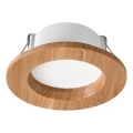LED Inbouwspot WOODY SPOT LED/5,5W/230V 4000K eiken ? 10 cm
