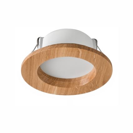 LED Inbouwspot WOODY SPOT LED/5,5W/230V 4000K eiken ? 10 cm