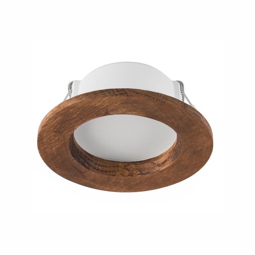 LED Inbouwspot WOODY SPOT LED/5,5W/230V 4000K kersenhout Ø 10 cm