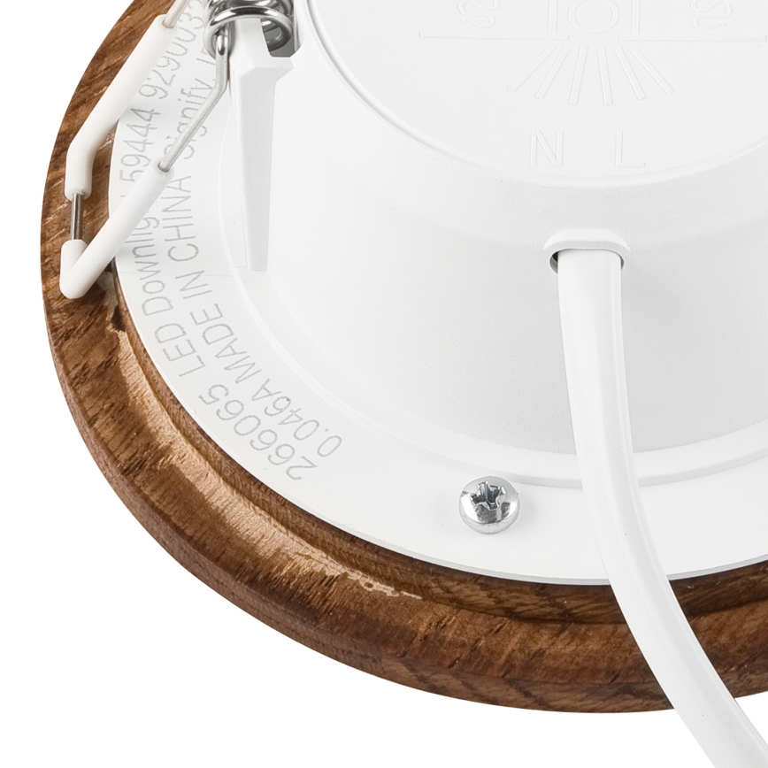 LED Inbouwspot WOODY SPOT LED/5,5W/230V 4000K kersenhout Ø 10 cm