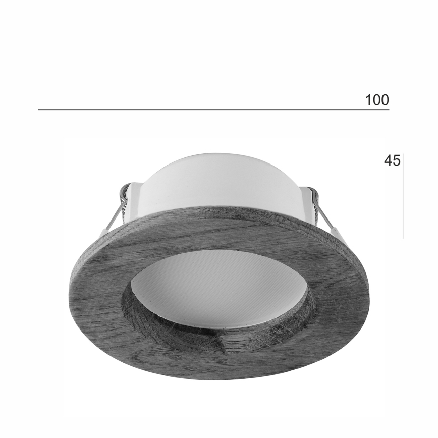 LED Inbouwspot WOODY SPOT LED/5,5W/230V 4000K kersenhout Ø 10 cm