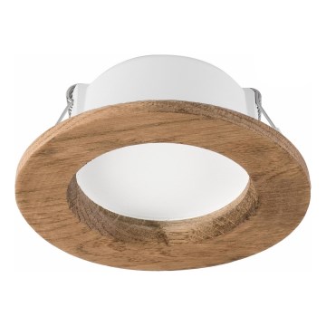 LED Inbouwspot WOODY SPOT LED/5,5W/230V 4000K walnoot Ø 10 cm