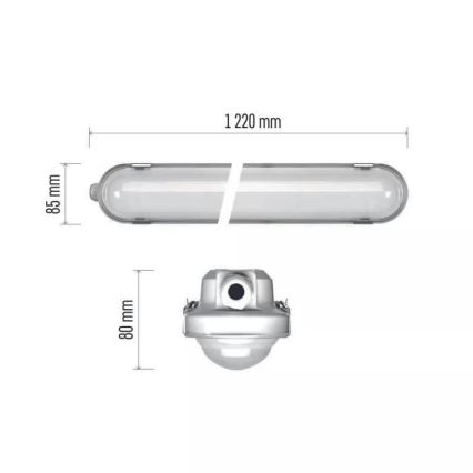 LED Industriële lamp met noodmodule EMERGENCY LED/40W/230V 4000K 122 cm IP66