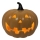 LED Keramische pompoen HALLOWEEN LED/3xLR44/warm wit