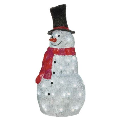LED Kerst buitendecoratie 60xLED/2,7W/230V IP44 sneeuwpop