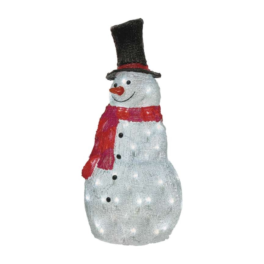 LED Kerst buitendecoratie 60xLED/2,7W/230V IP44 sneeuwpop