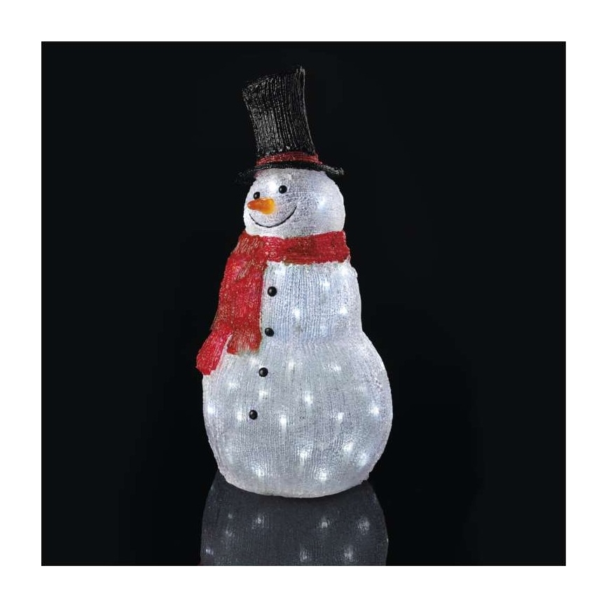 LED Kerst buitendecoratie 60xLED/2,7W/230V IP44 sneeuwpop