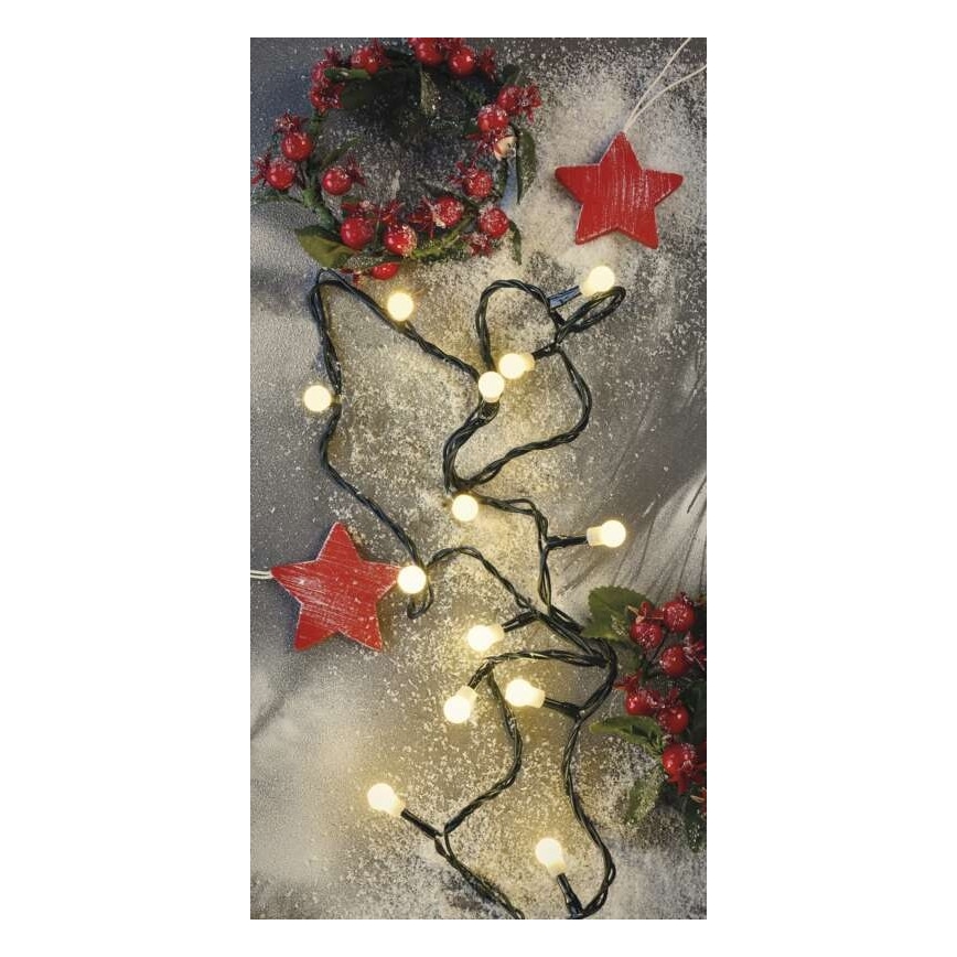 LED Kerst buitenketting 200xLED/25m IP44 warm wit