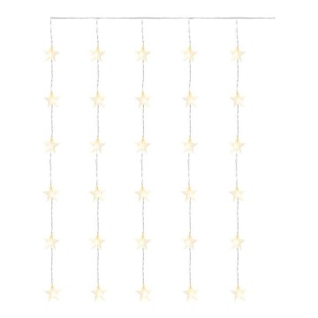 LED Kerst buitenketting 30xLED/3,9m IP44 sterren