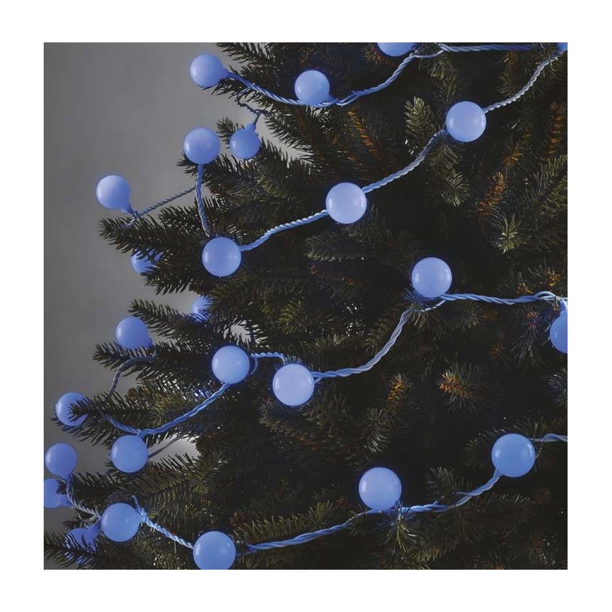 LED Kerst buitenketting 40xLED/9m IP44 blauw