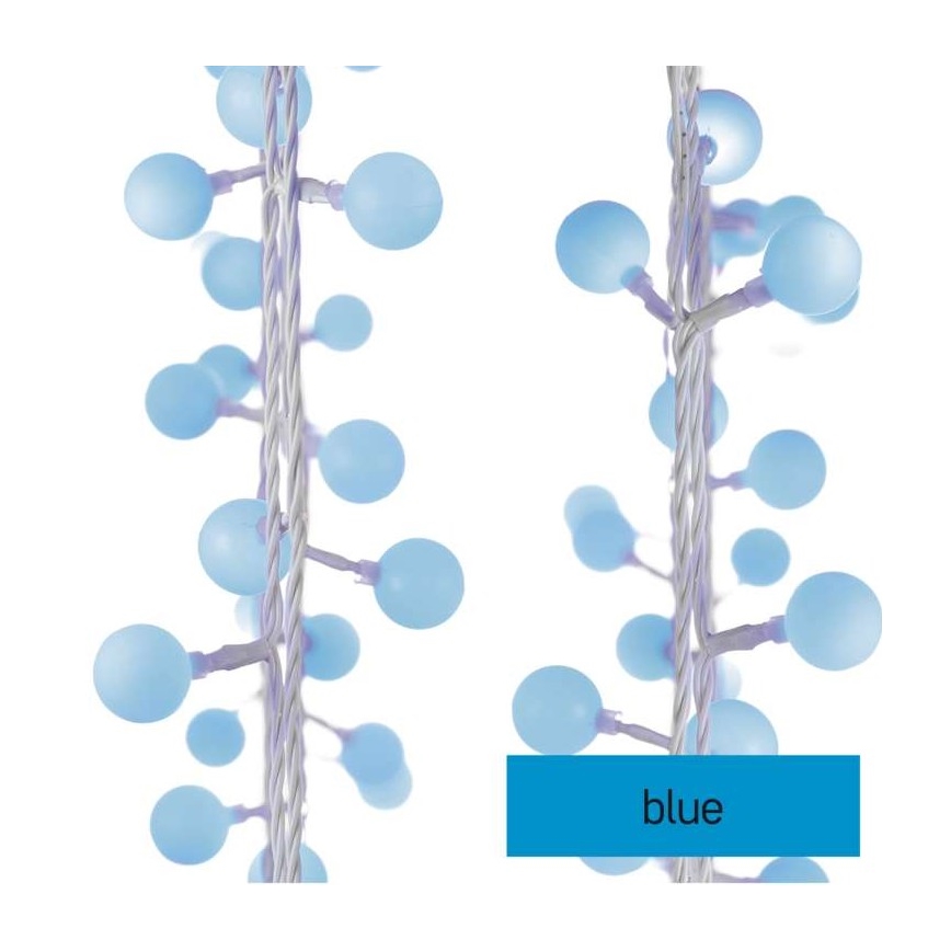LED Kerst buitenketting 40xLED/9m IP44 blauw