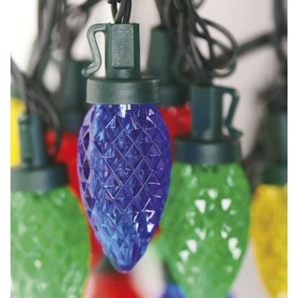 LED Kerst buitenketting 50xLED/8 standen 14,8m IP44 multicolor