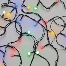 LED Kerst buitenketting 80xLED/13m IP44 multicolor