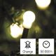 LED Kerst buitenketting 80xLED/13m IP44 warm wit