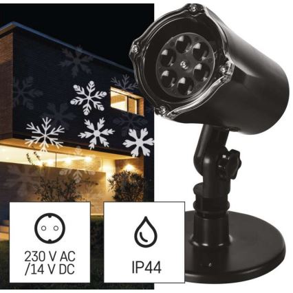 LED kerst buitenprojector LED/3,6W/230V IP44 koel wit