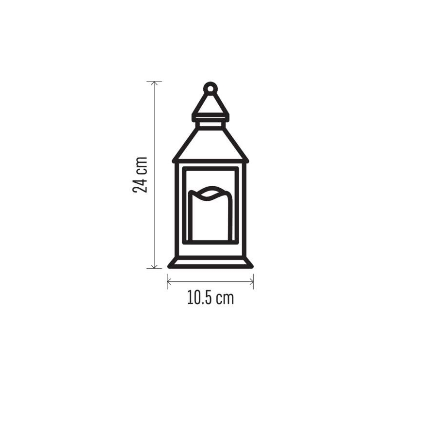 LED Kerst Decoratie 1xLED/3xAAA wit