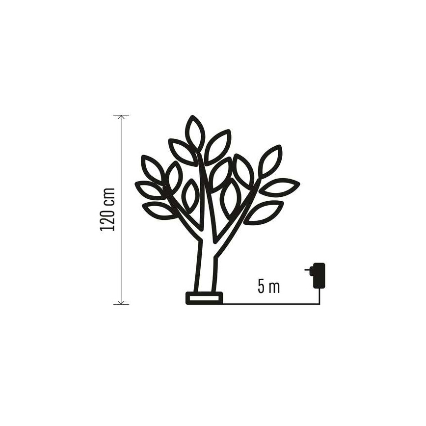 LED Kerst Decoratie voor Buiten 48xLED/3,6W/230V IP44