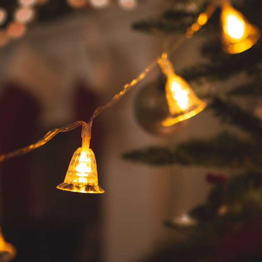 LED Kerst Lichtketting 20xLED/3xAA 2,3m warm wit