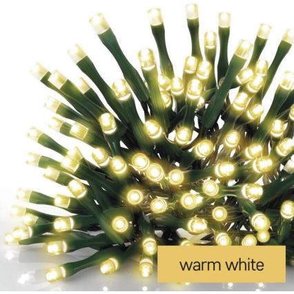 LED Kerst Lichtketting voor Buiten 120xLED/8 modi 17m IP44 warm wit