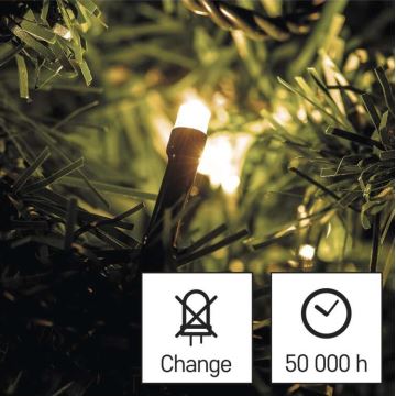 LED Kerst Lichtketting voor Buiten 180xLED/8 modi 23m IP44 warm wit