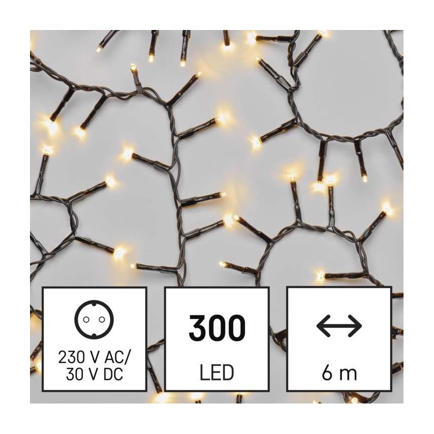 LED Kerst Lichtketting voor Buiten 300xLED/11m IP44 warm wit