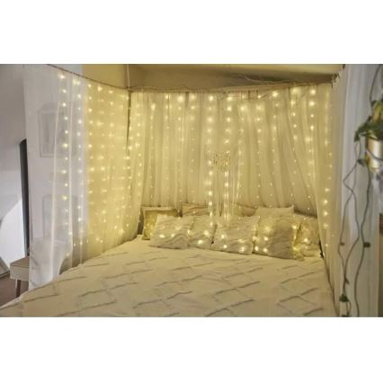 LED Kerst Lichtketting voor Buiten 400xLED/8 functies 7,9 m IP44 warm wit