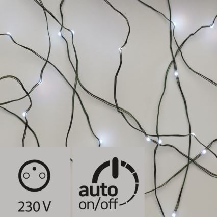 LED Kerst Lichtketting voor Buiten 40xLED 9m IP44 koud wit