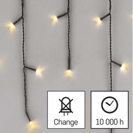 LED Kerst Lichtketting voor Buiten 600xLED/8 modi 15m IP44 warm wit