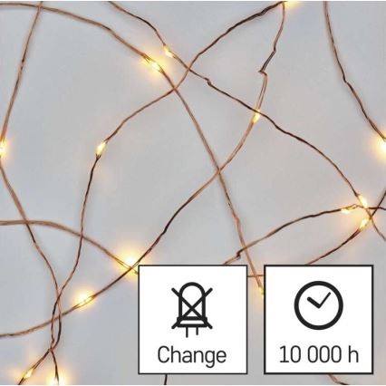 LED Kerst Lichtketting voor Buiten 75xLED/12,5m IP44 warm wit