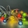 LED Kerst lichtsnoer 20xLED/2xAA/warm wit 1,8m lampen