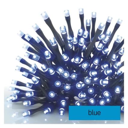 LED Kerst lichtsnoer voor buiten 100xLED/10m IP44 blauw