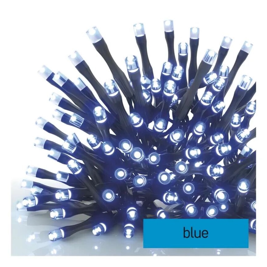 LED Kerst lichtsnoer voor buiten 100xLED/10m IP44 blauw